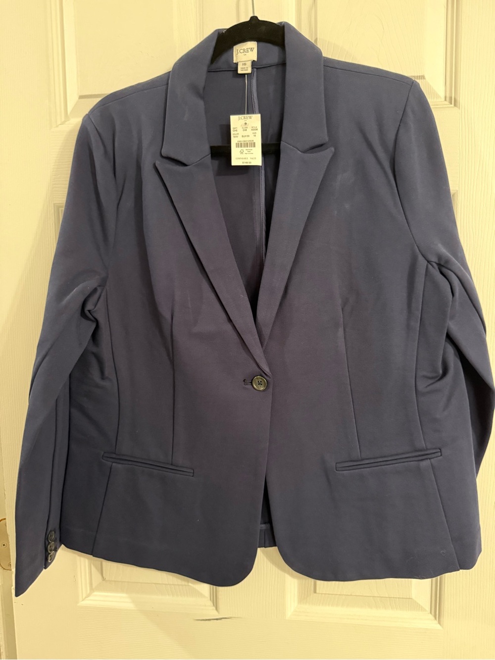 NWT J. Crew Navy Women's Blazer - Classic Tailored Suit Jacket
